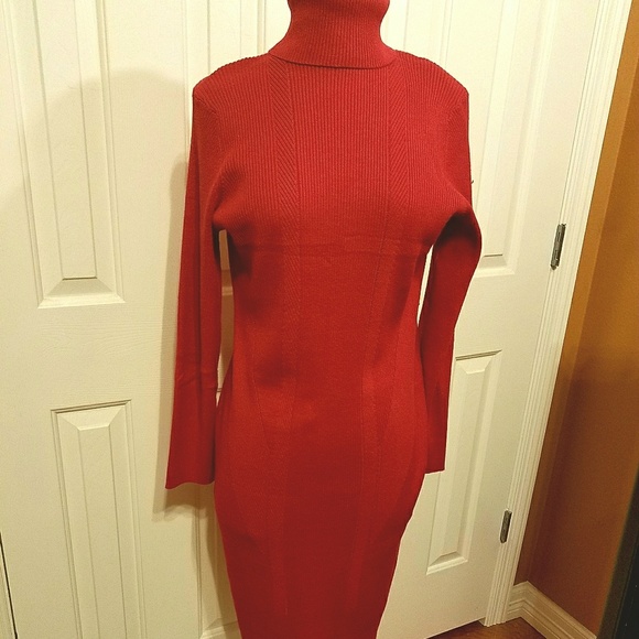 Spense XL red knit women's dress - Picture 2 of 8